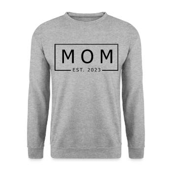 MOM 2023 - Unisex Sweatshirt - salt & pepper - Front - Alina (178cm) & Michal (187cm)