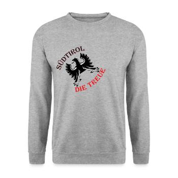 South Tyrol loyalty - Unisex Sweatshirt - salt & pepper - Front - Alina (178cm) & Michal (187cm)