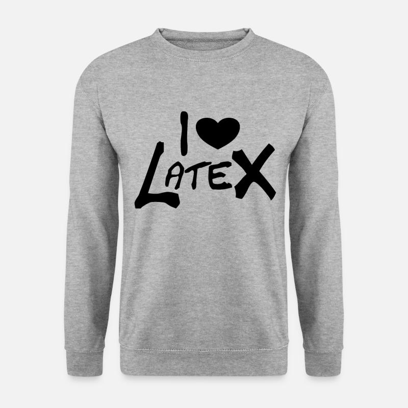 I love Latex Fetish - Unisex Sweatshirt - salt & pepper