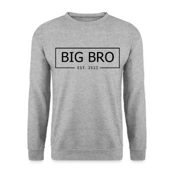BIG BRO 2023 - Unisex Sweatshirt - salt & pepper - Front - Alina (178cm) & Michal (187cm)