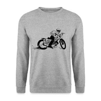 Speedway - Unisex Pullover - Weißgrau meliert - Vorne - Alina (178cm) & Michal (187cm)