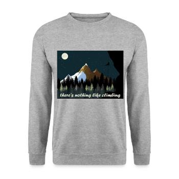 Escalade - Sweat-shirt Unisexe - gris chiné - Devant - Alina (178cm) & Michal (187cm)