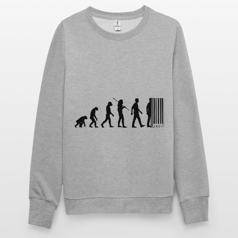 Evolution - barcode Unisex Sweatshirt
