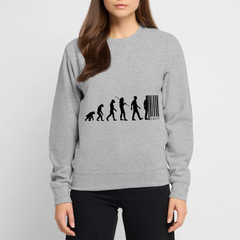 Evolution - barcode Unisex Sweatshirt
