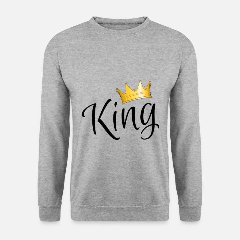 King - king - Unisex Sweatshirt - salt & pepper
