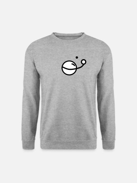 Universum - Unisex Pullover - Weißgrau meliert