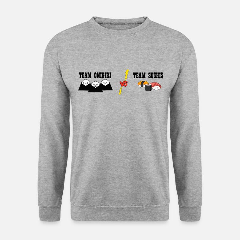 TEAM VS TEAM - Unisex Pullover - Weißgrau meliert