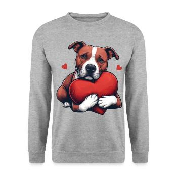 Pitbull Le modèle - Sweat-shirt Unisexe - gris chiné - Devant - Alina (178cm) & Michal (187cm)