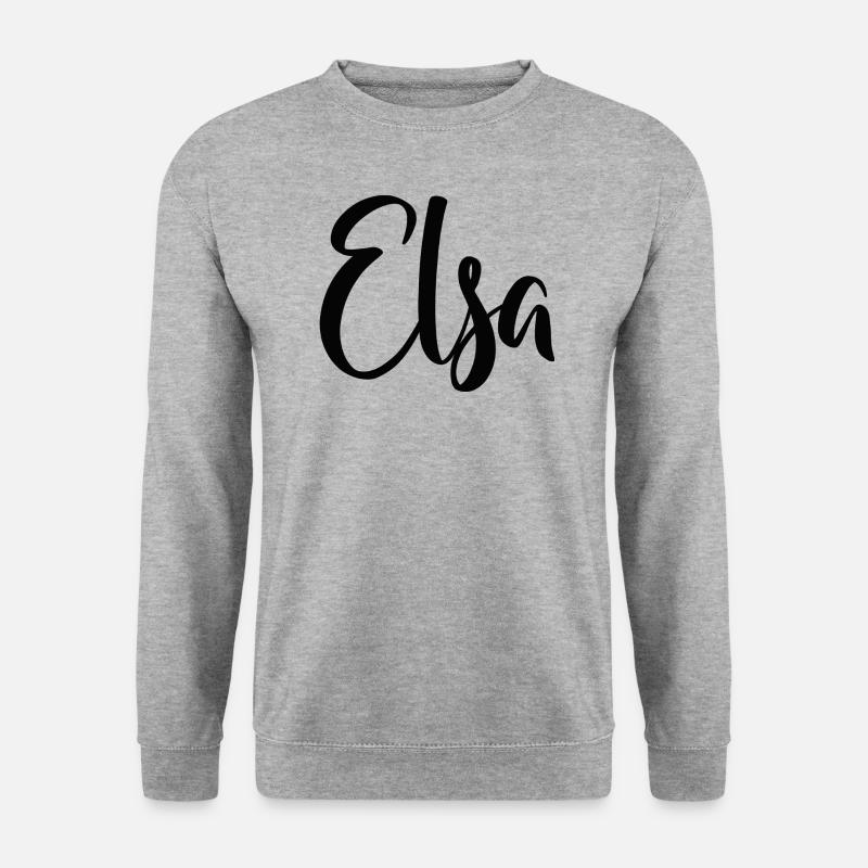 Elsa - Unisex Pullover - Weißgrau meliert