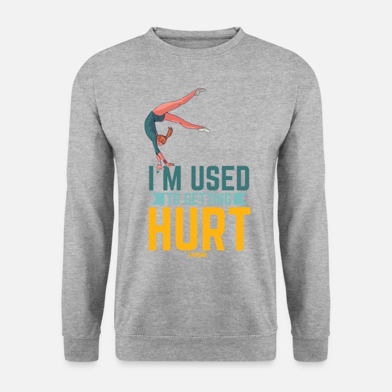 Turnen Kunstturnen Gymnastik RSG - Unisex Pullover - Weißgrau meliert
