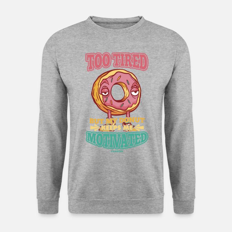 Donut - Unisex Pullover - Weißgrau meliert