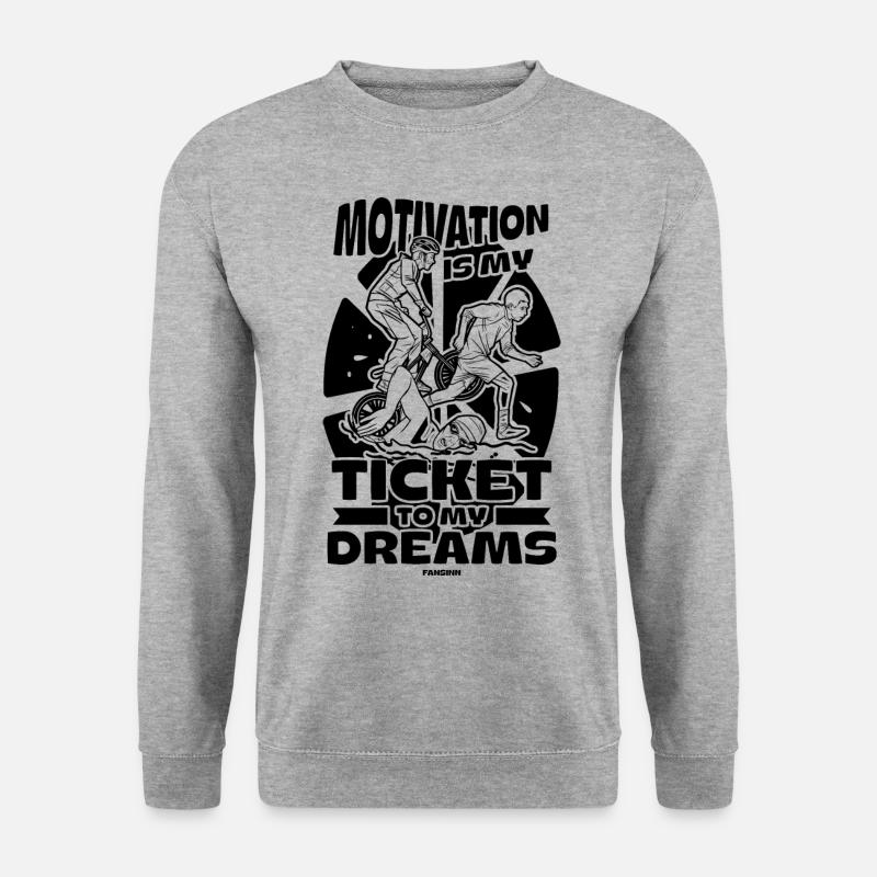Motivation - Unisex Pullover - Weißgrau meliert