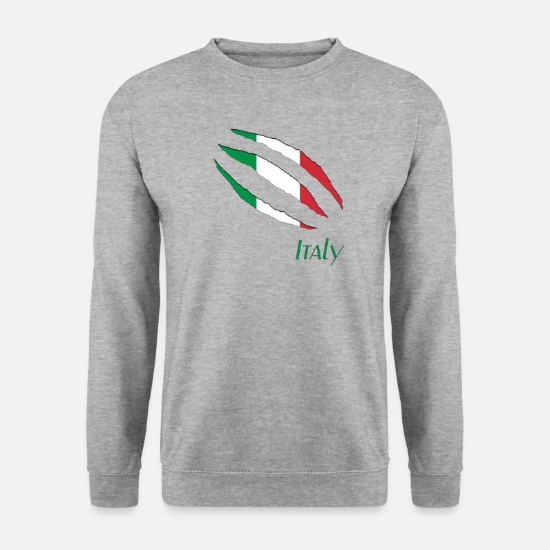 Bella Italia - Unisex Pullover - Weißgrau meliert