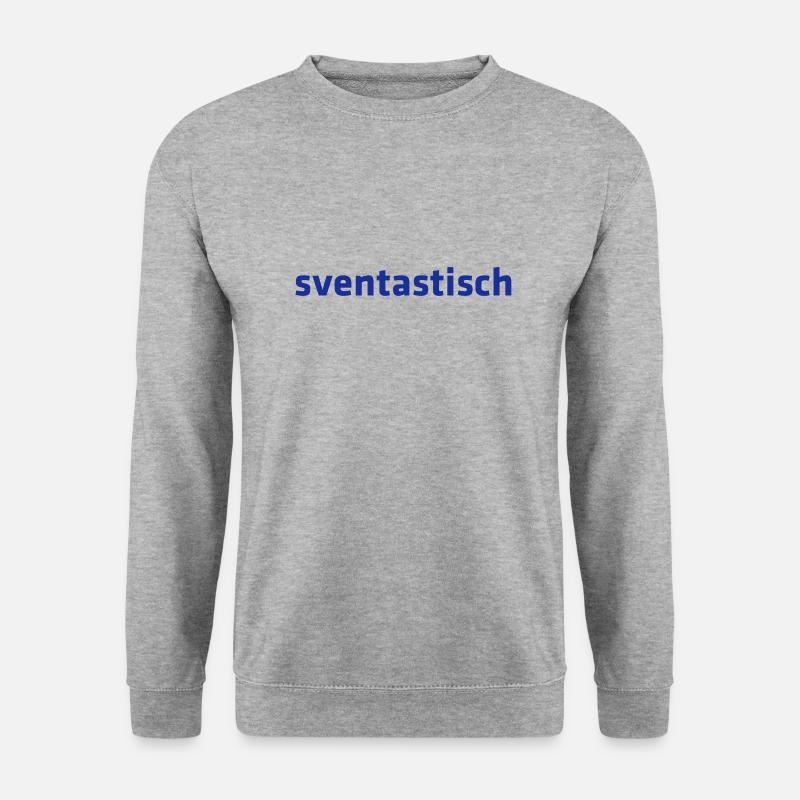 sventastisch - Unisex Pullover - Weißgrau meliert