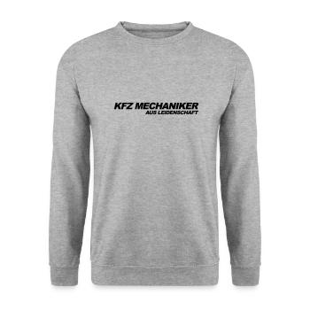 Funny Mechanic Saying Car Mechanics Gift - Unisex Sweatshirt - salt & pepper - Front - Alina (178cm) & Michal (187cm)