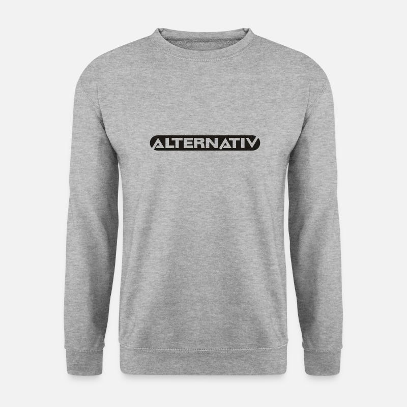 Alternativ inveriert - Unisex Pullover - Weißgrau meliert