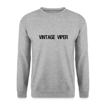 Vintage Viper - Unisex Sweatshirt - salt & pepper - Front - Alina (178cm) & Michal (187cm)