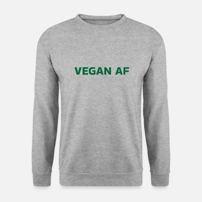 VEGANER AF - Unisex Pullover - Weißgrau meliert
