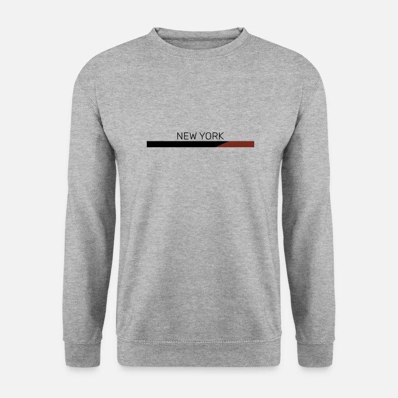 New York - Unisex Pullover - Weißgrau meliert