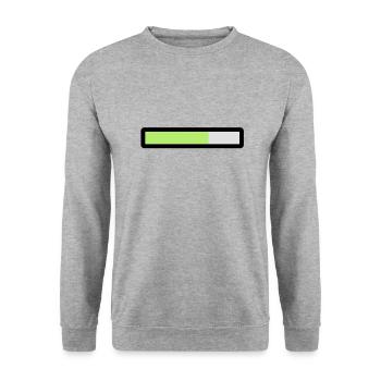 loading - Unisex Sweatshirt - salt & pepper - Front - Alina (178cm) & Michal (187cm)
