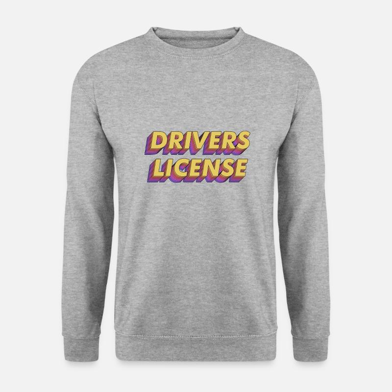Fahrer lizenzierte Olivia Rodrigo - Unisex Pullover - Weißgrau meliert