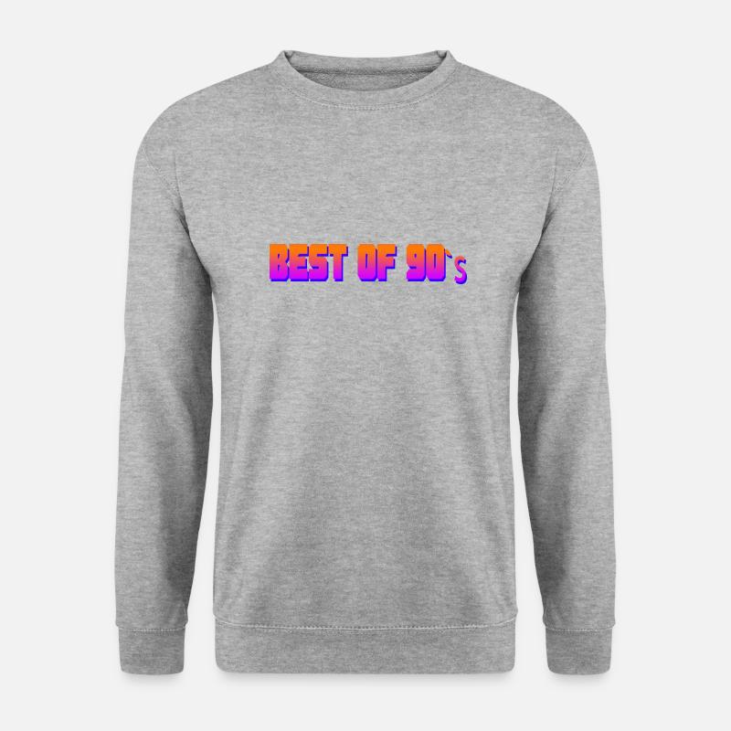 Best of 90 - Unisex Pullover - Weißgrau meliert
