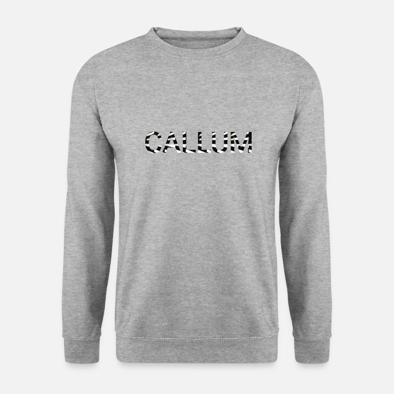 Callum name calumba - Unisex Pullover - Weißgrau meliert