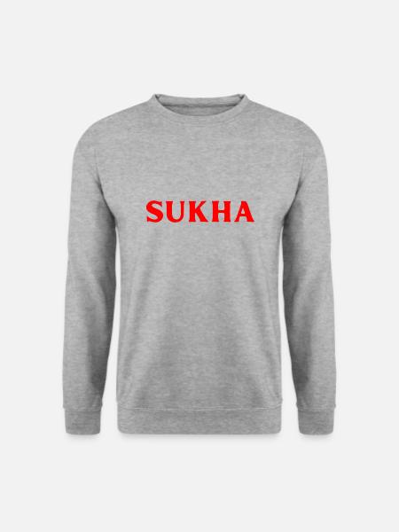 Thai Sprache Fröhlichkeit - Unisex Pullover - Weißgrau meliert