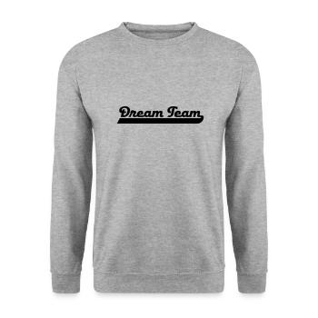 Dream Team - Unisex Sweatshirt - salt & pepper - Front - Alina (178cm) & Michal (187cm)