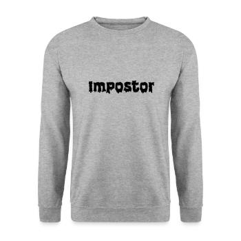 Impostor - Unisex Pullover - Weißgrau meliert - Vorne - Alina (178cm) & Michal (187cm)