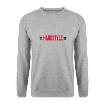 Hardstyle - Unisex Pullover - Weißgrau meliert - Vorne - Alina (178cm) & Michal (187cm)