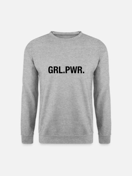 GRL.PWR. - Unisex Pullover - Weißgrau meliert