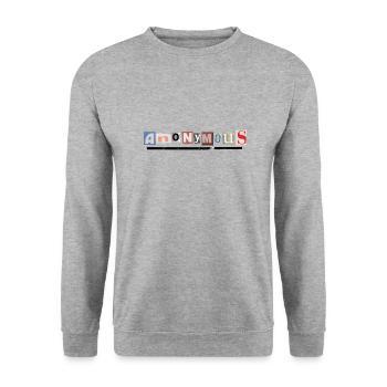 Anonymous - Unisex Pullover - Weißgrau meliert - Vorne - Alina (178cm) & Michal (187cm)