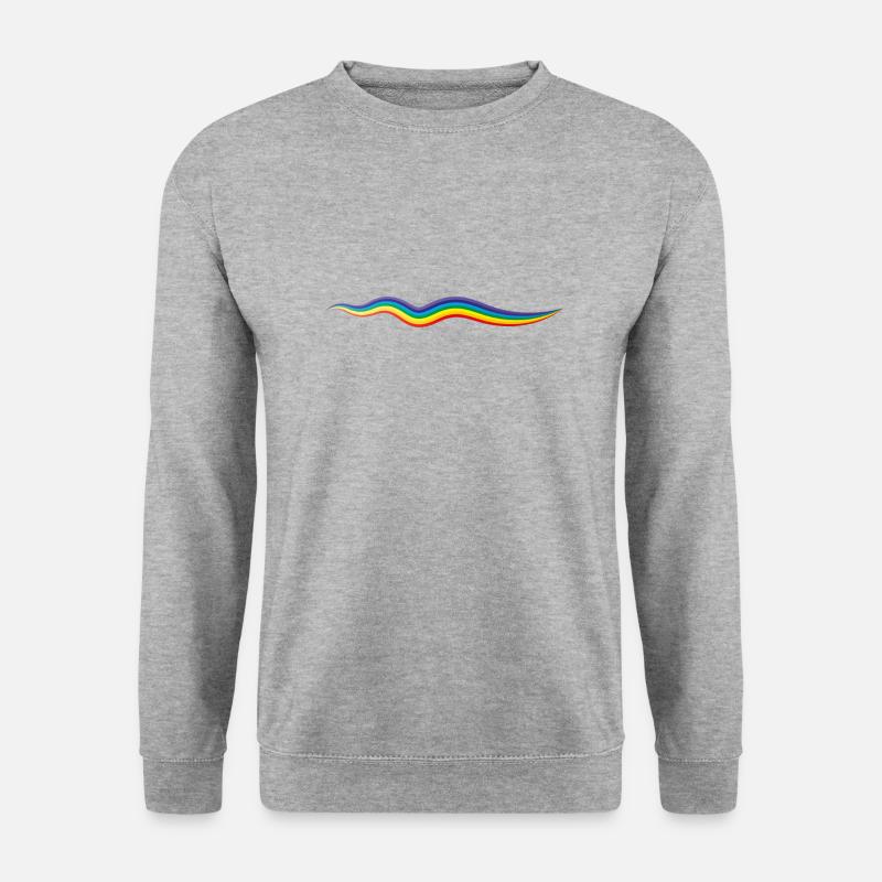 Rainbow line, artwork - Unisex Sweatshirt - salt & pepper