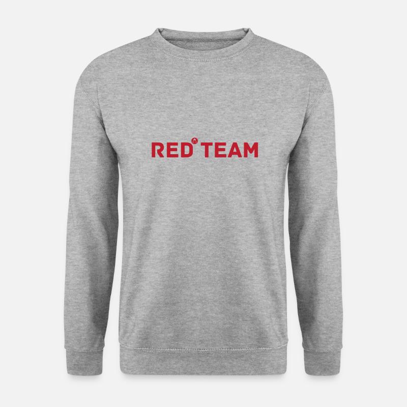 Red Team Cyber Security Hacking Hacker - Unisex Pullover - Weißgrau meliert