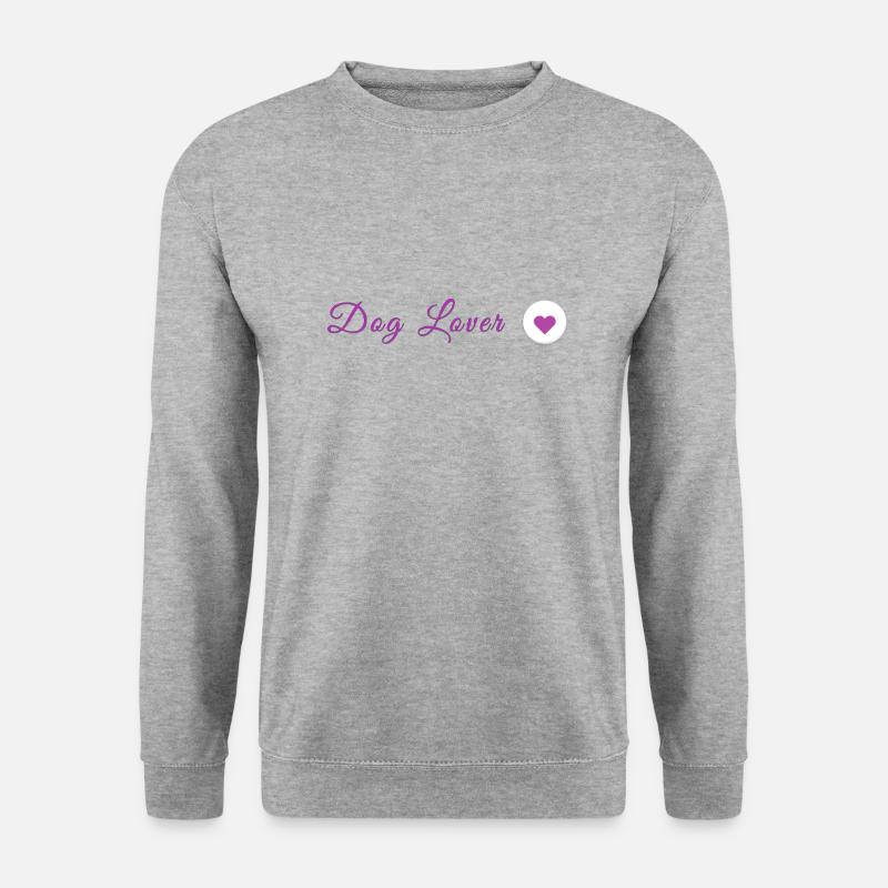Dog Lover - Unisex Pullover - Weißgrau meliert
