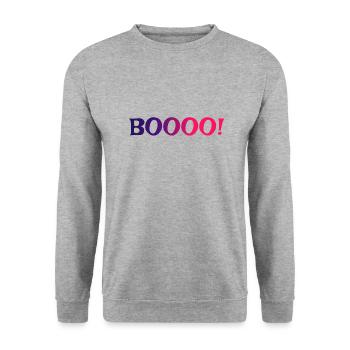 BOOOO 2 - Sweat-shirt Unisexe - gris chiné - Devant - Alina (178cm) & Michal (187cm)
