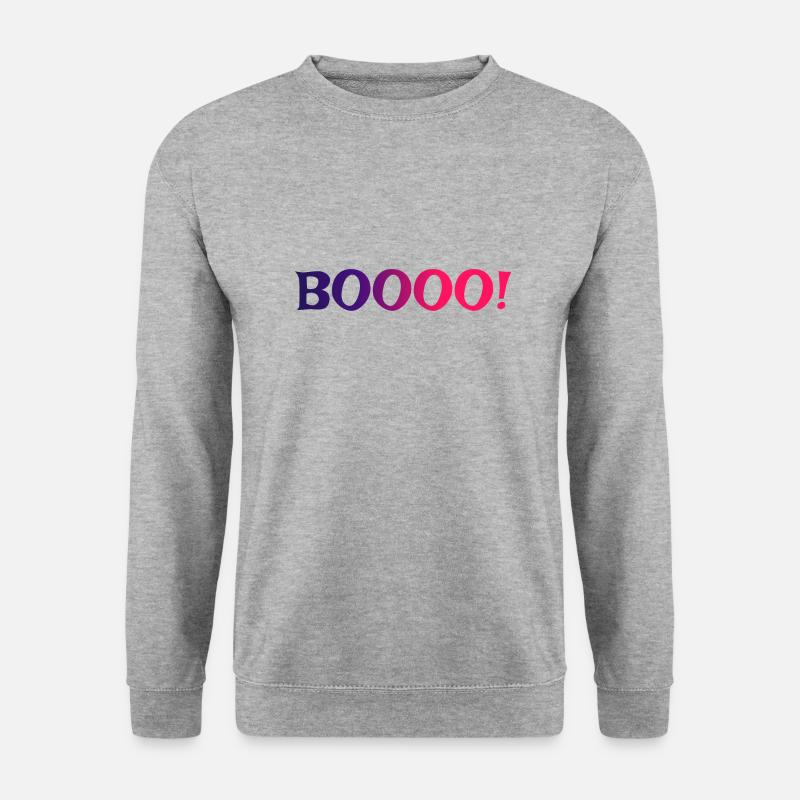 BOOOO 2 - Unisex Pullover - Weißgrau meliert