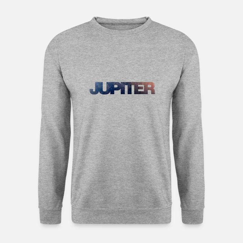 Jupiter | Oberfläche - Unisex Pullover - Weißgrau meliert