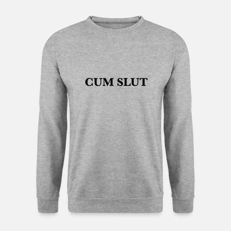 Cum Slut - Unisex Pullover - Weißgrau meliert