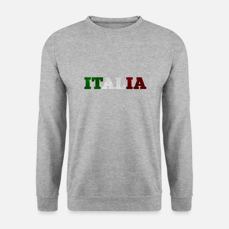 Italia - Unisex Pullover - Weißgrau meliert