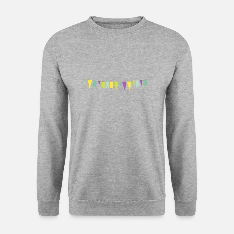 Geburtstag - Unisex Pullover - Weißgrau meliert