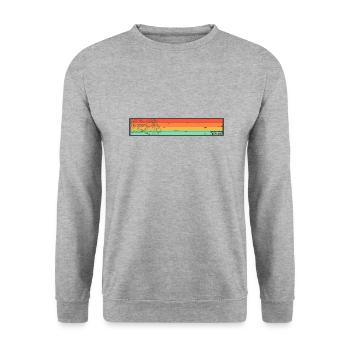 RIDM Vintage Stripes Lion - Unisex Sweatshirt - salt & pepper - Front - Alina (178cm) & Michal (187cm)