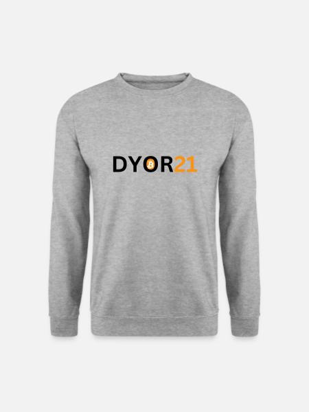 DYOR21 - Unisex Pullover - Weißgrau meliert