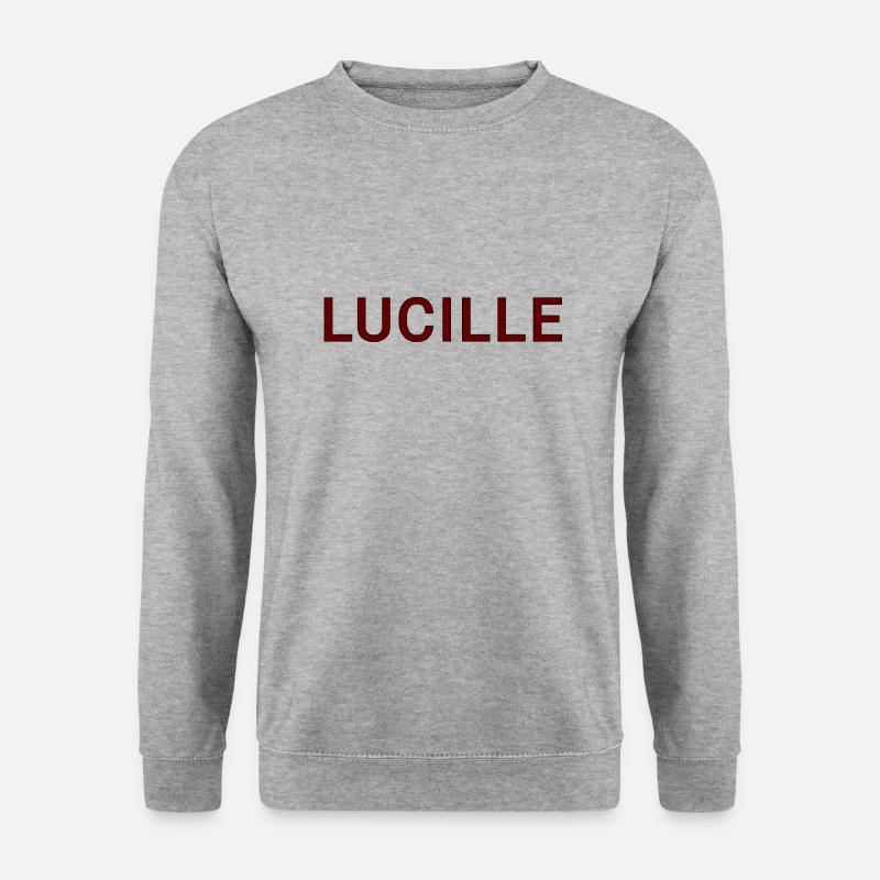 Lucille - Unisex Pullover - Weißgrau meliert