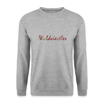 Waldviertler 10 - Unisex Pullover - Weißgrau meliert - Vorne - Alina (178cm) & Michal (187cm)