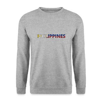 Flag of the Philippines - Unisex Sweatshirt - salt & pepper - Front - Alina (178cm) & Michal (187cm)