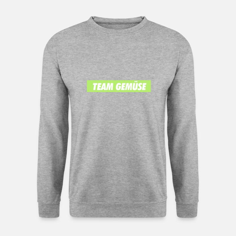 team gemüse - Unisex Pullover - Weißgrau meliert
