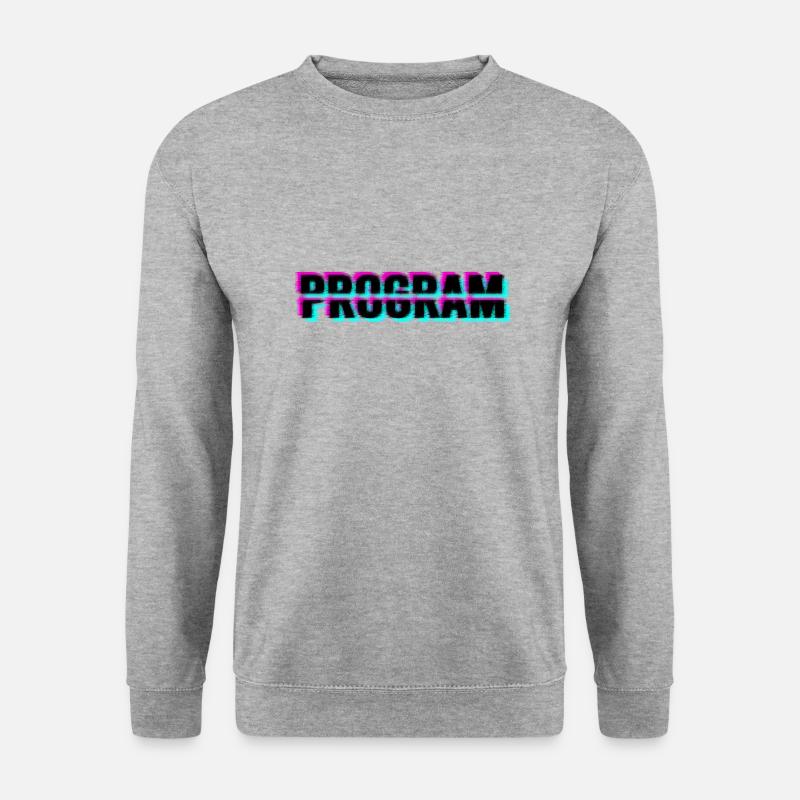 Computerprogramm - Unisex Pullover - Weißgrau meliert