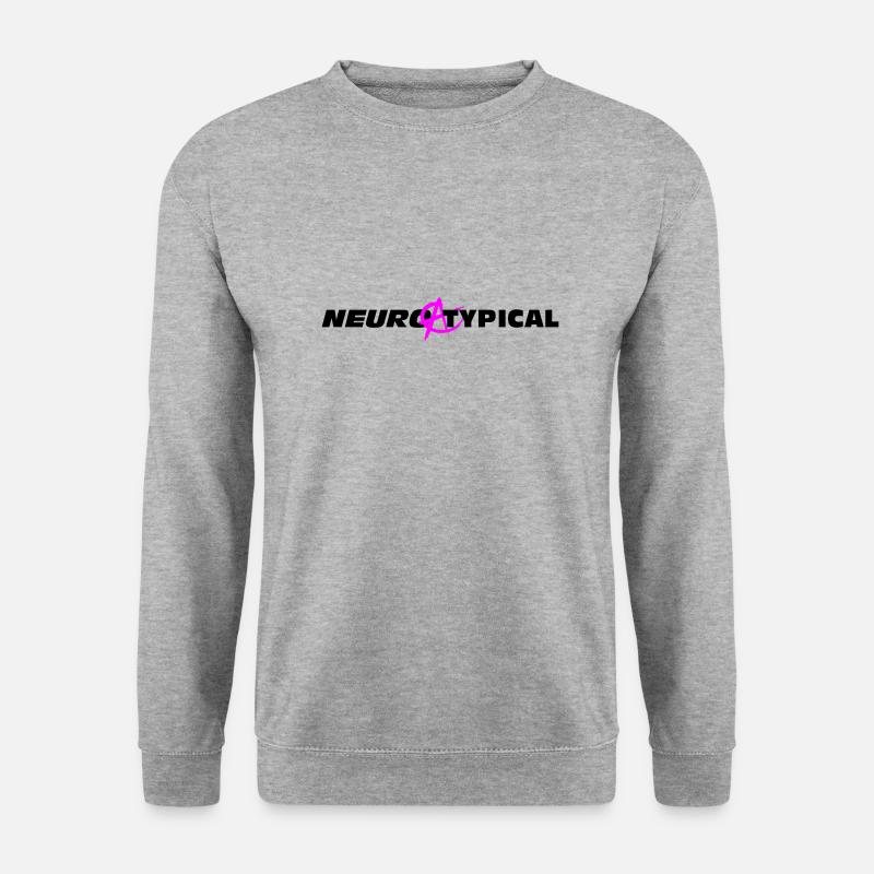 Neuroatypisch - Unisex Pullover - Weißgrau meliert